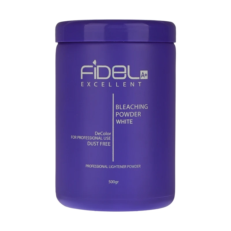 [HDP-FDLEXL-DSTFR-500G] پودر دکلره فیدل اکسلنت مدل Dust Free وزن ۵۰۰ گرم رنگ سفید